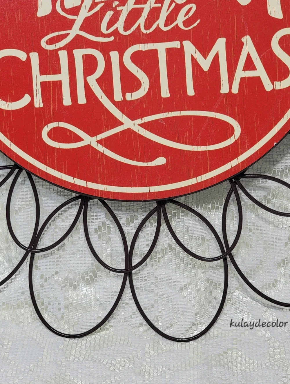 Hallmark Have Yourself a Merry Little Christmas Wall Door Metal Holiday Sign